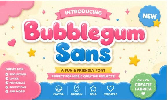 Bubblegum Sans: Crafting Joyful Designs with Playful Typography
