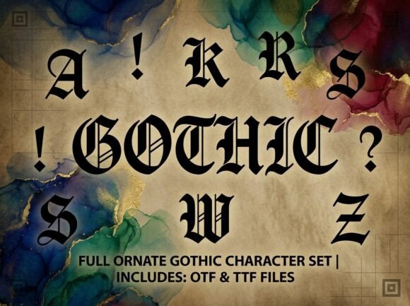 Channeling Dark Romance: The Gothic Typeface