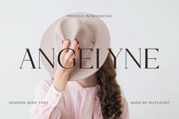 Command the Spotlight: Angelyne's Modern Serif Sophistication