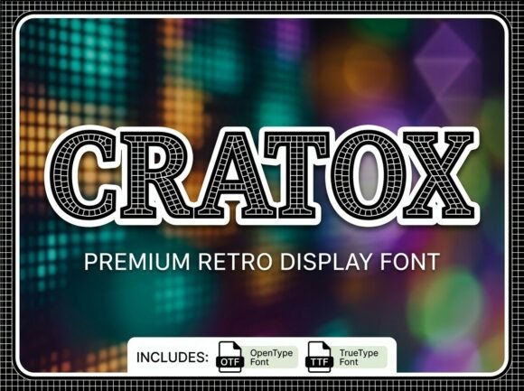 Cratox: Strategic Application of a Nostalgic Display Typeface