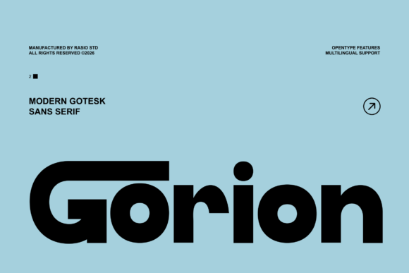 Gorion: Integrating a Modern Grotesk Sans Serif into Professional Workflows