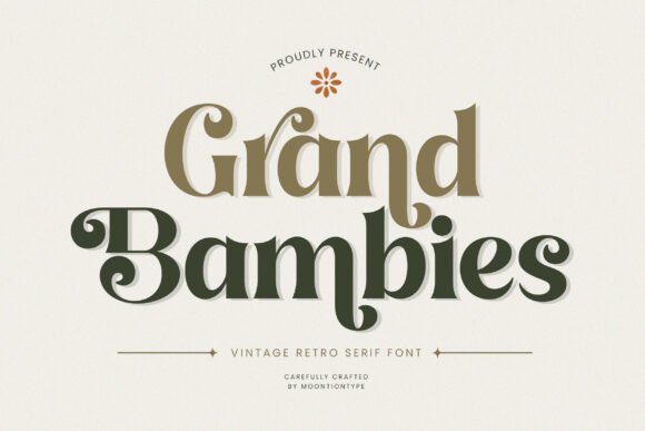 Grand Bambies: The Bold Retro Serif for Timeless Design