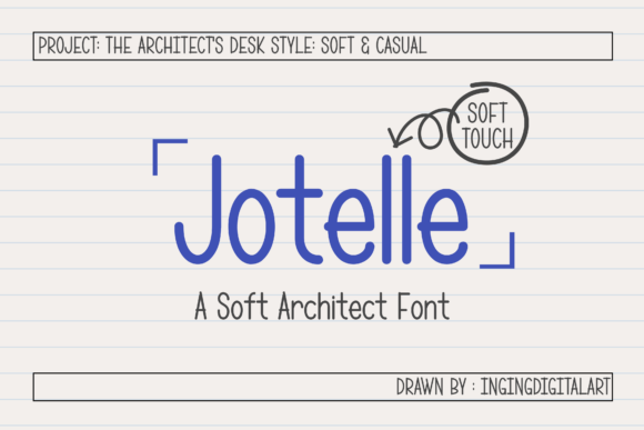Jotelle: The Soft Architect Font for Friendly Designs