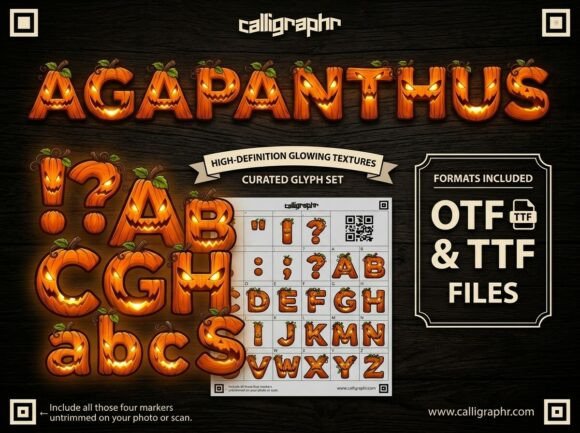 Light Up the Night with Agapanthus: Halloween Typography