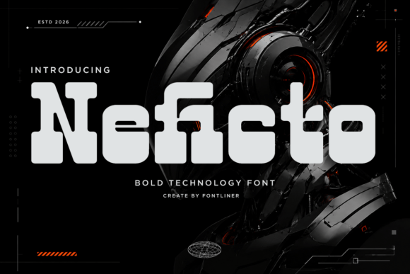 Neficto: Command Attention with This Futuristic Display Font