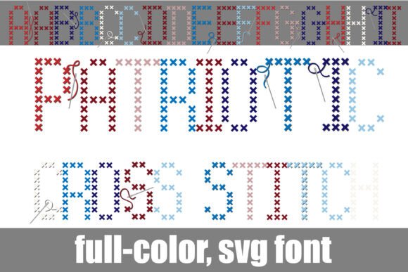 Patriotic Cross Stitch: Weaving Digital Heritage with Handmade Charm