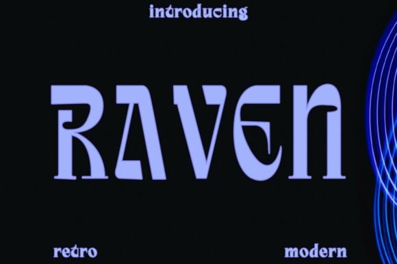 Raven: The Modern Serif Font Blending Elegance with Bold Character