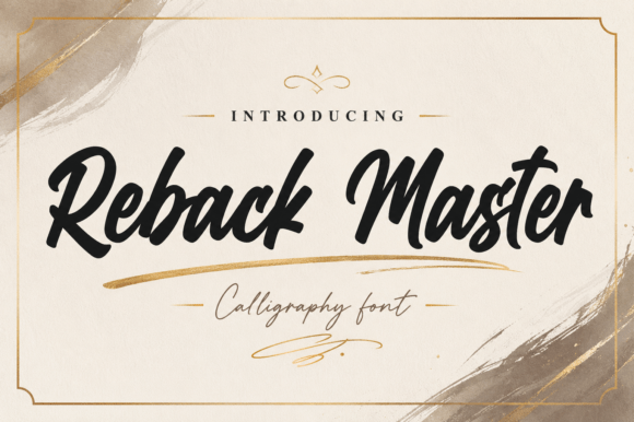 Reback Master: The Handwritten Font That Brings Bold Energy to Your Creative Projects