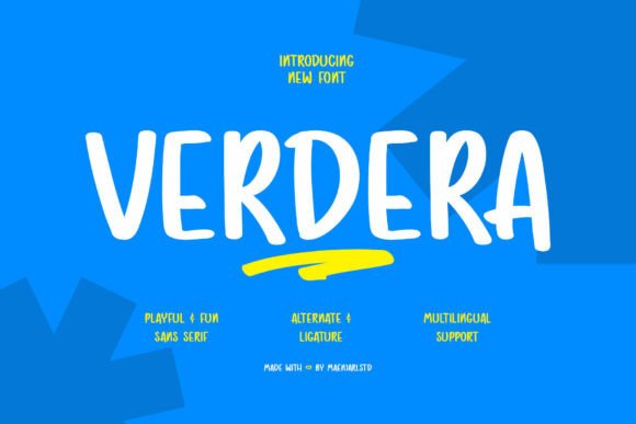 Verdera: The Whimsical Handmade Font for Every Project